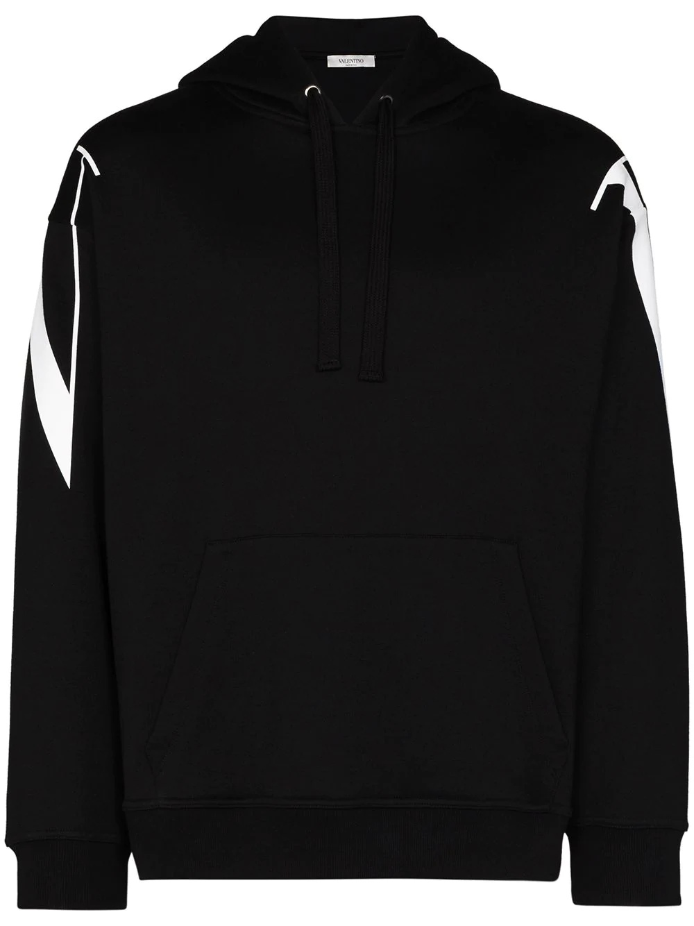 rear logo-print hoodie - 1