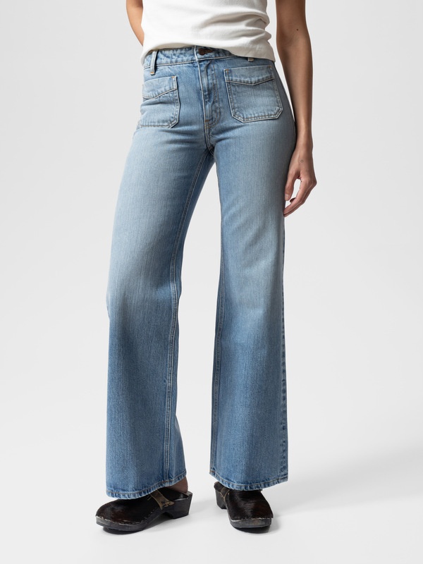 Holly Flare Denim Pants - 4