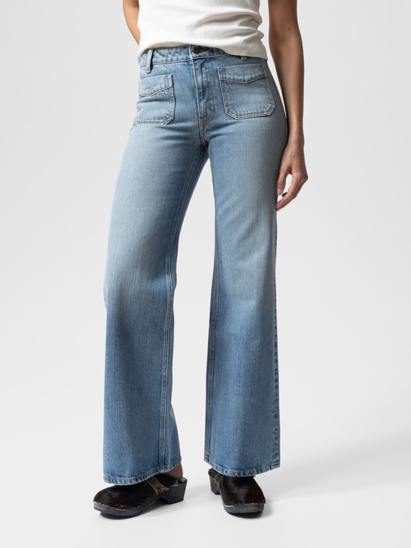 Holly Flare Denim Pants 4