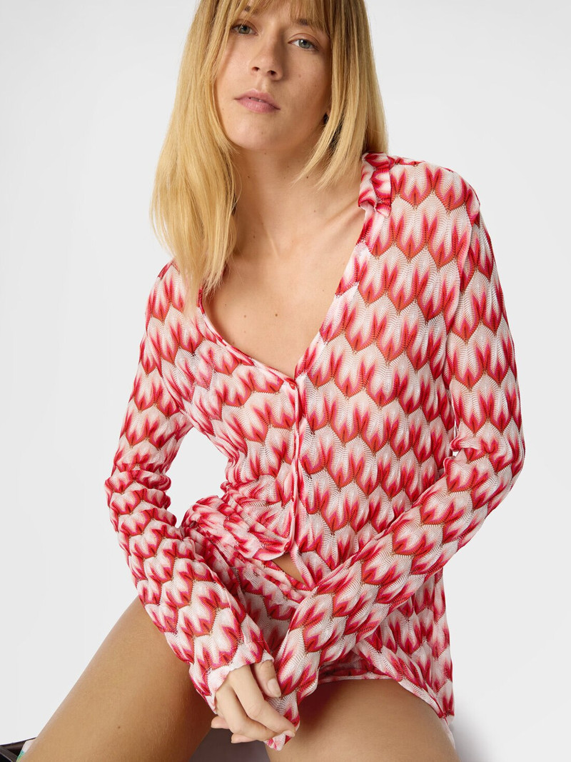Shirt in viscose with floral pattern 4