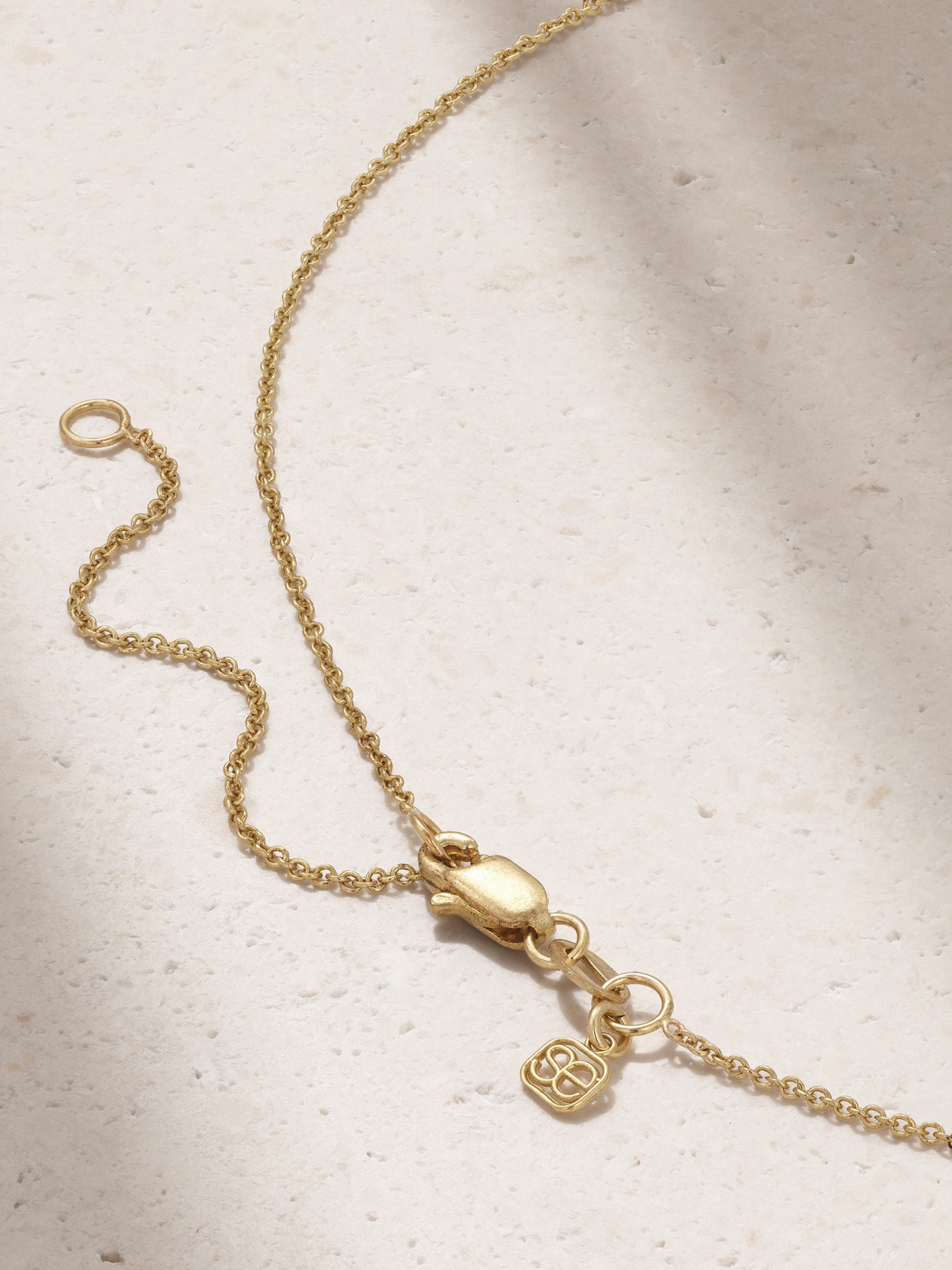 Small Flying Butterfly 14-karat Gold Diamond Necklace - 3