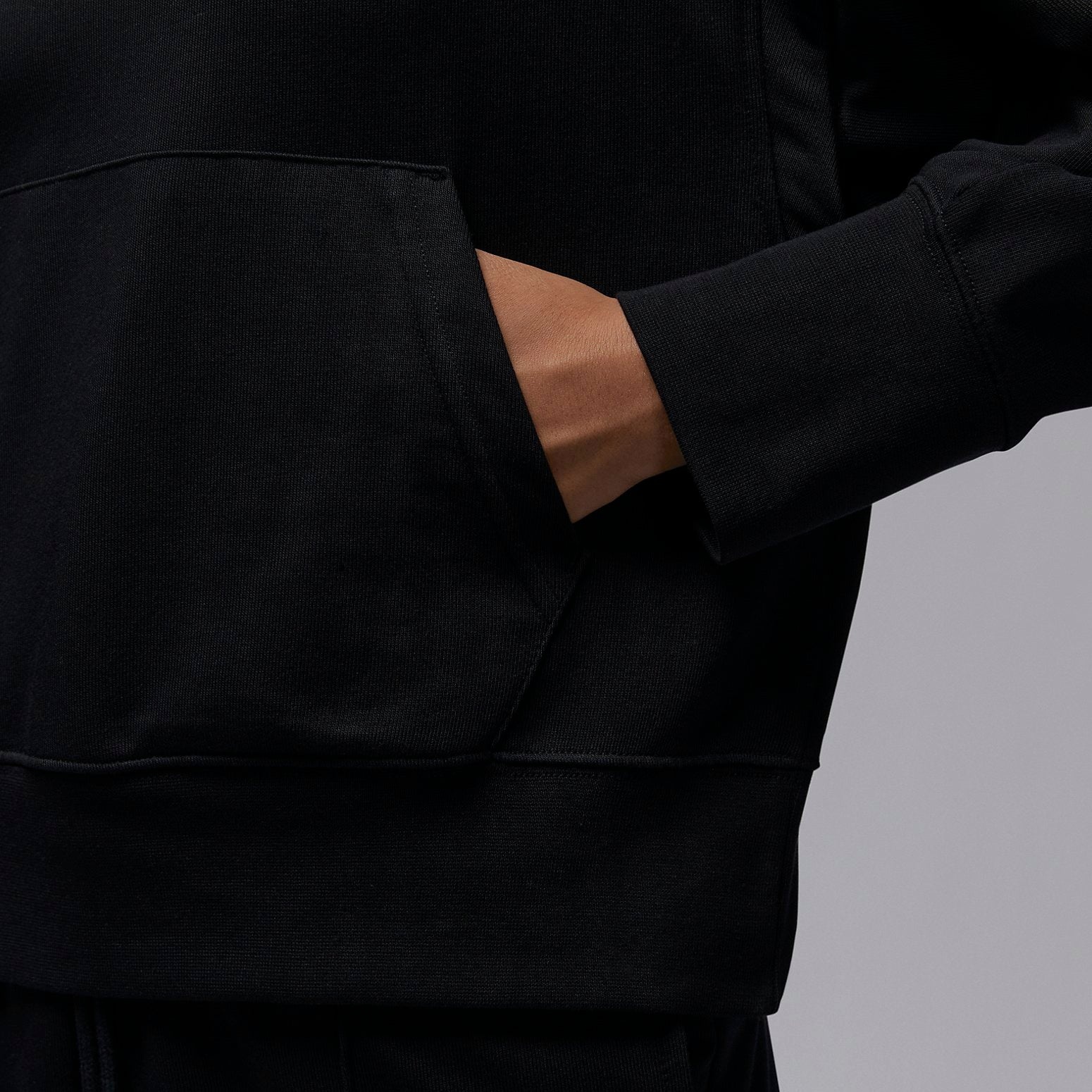 (WMNS) Air Jordan Sport Fleece Hoodie Asia Sizing 'Black' FB4610-010 - 2