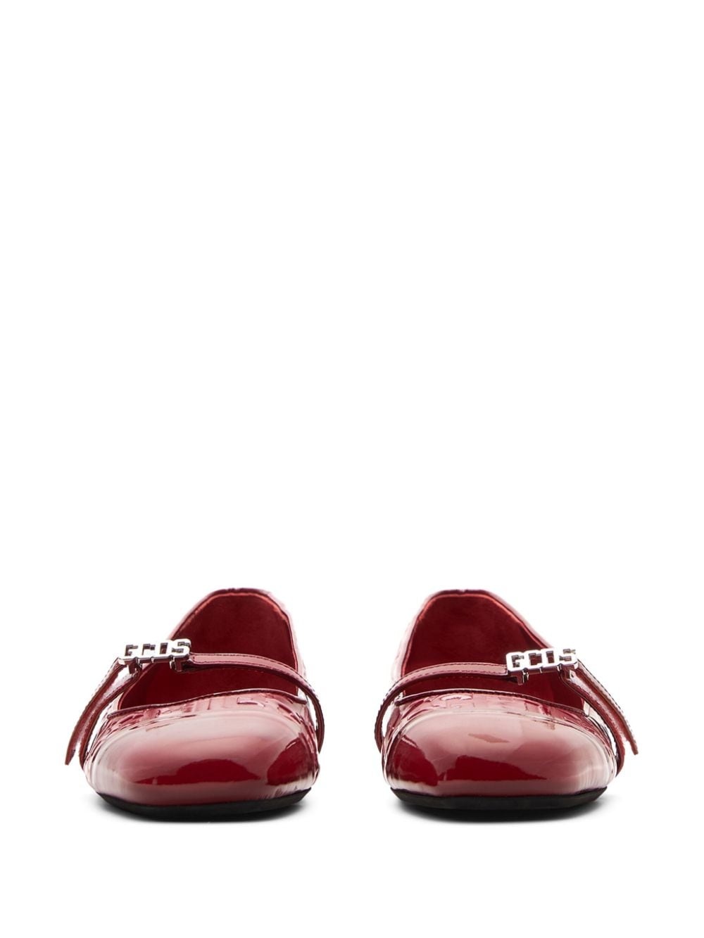 monogram-print ballerinas - 3