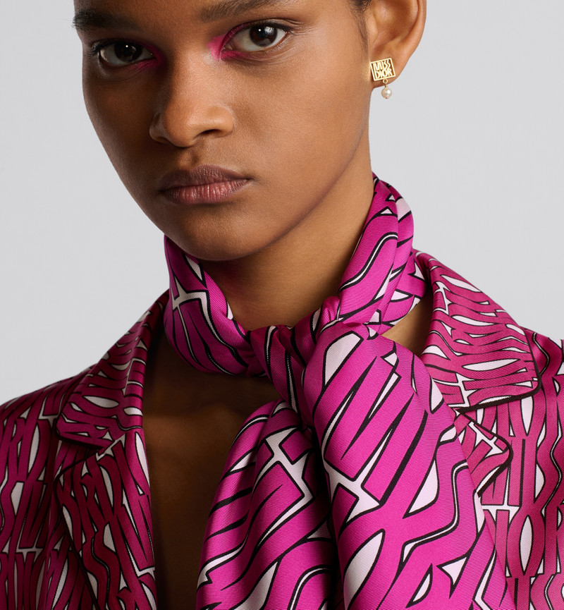 Miss Dior Allover 90 Square Scarf 3