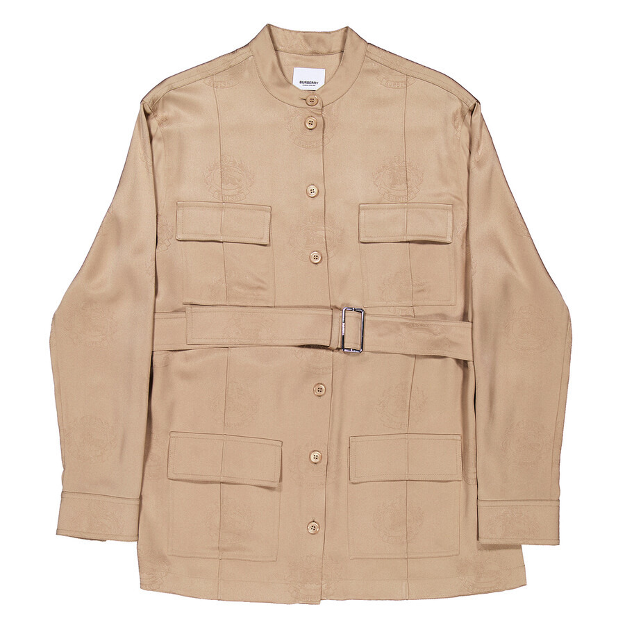 Burberry Belted-Waist Button-Up Shirt - 1
