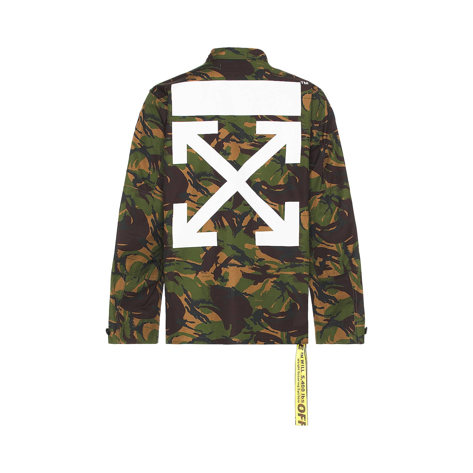 Off-White Camo Patch Field Jacket 'Army Green' - 2
