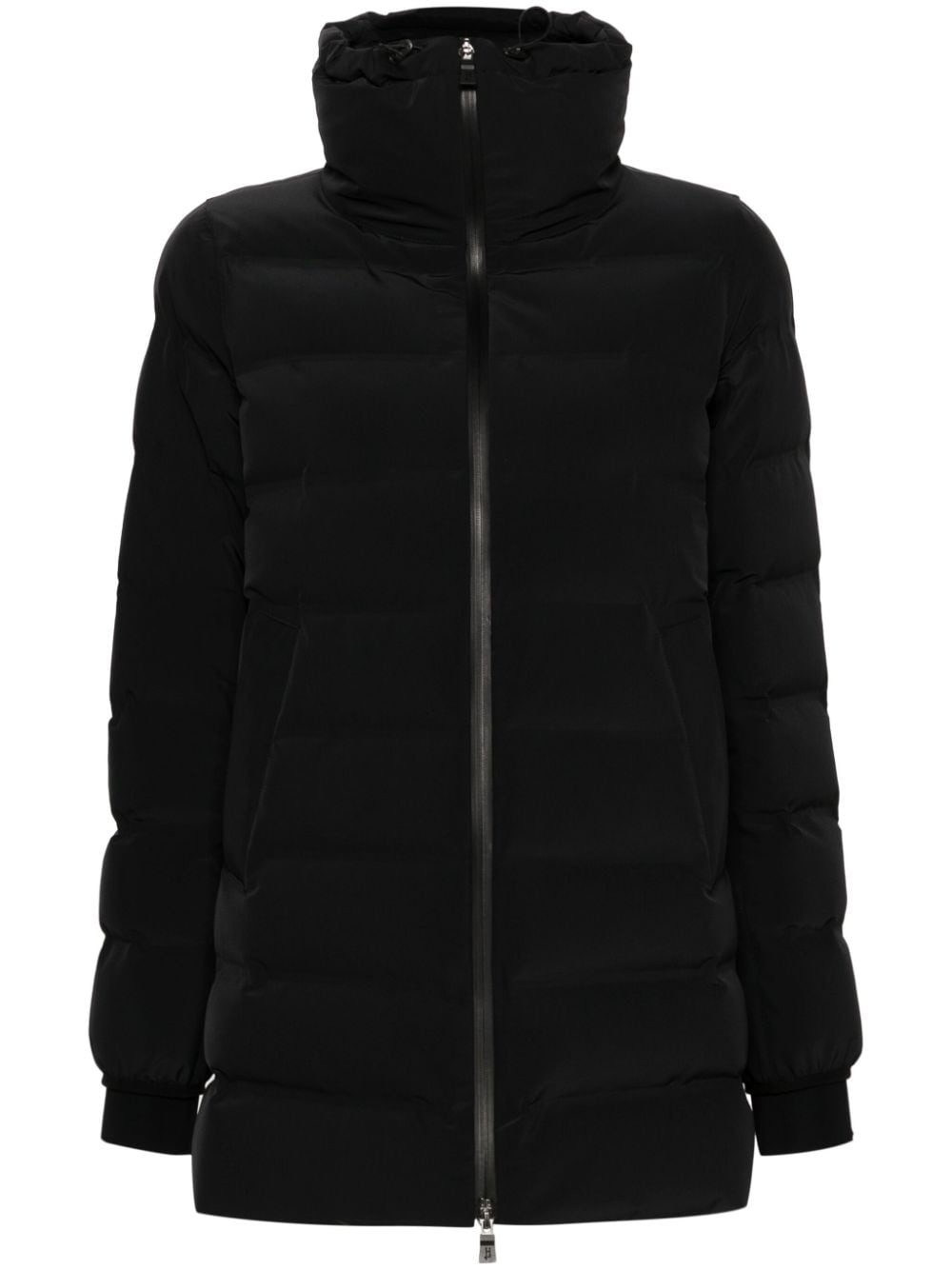 waterproof quilted puffer coat - 1