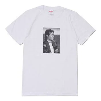 Supreme SS17 Michael Jackson Tee White Printing Character Short Sleeve Unisex SUP-SS17-400 - 1