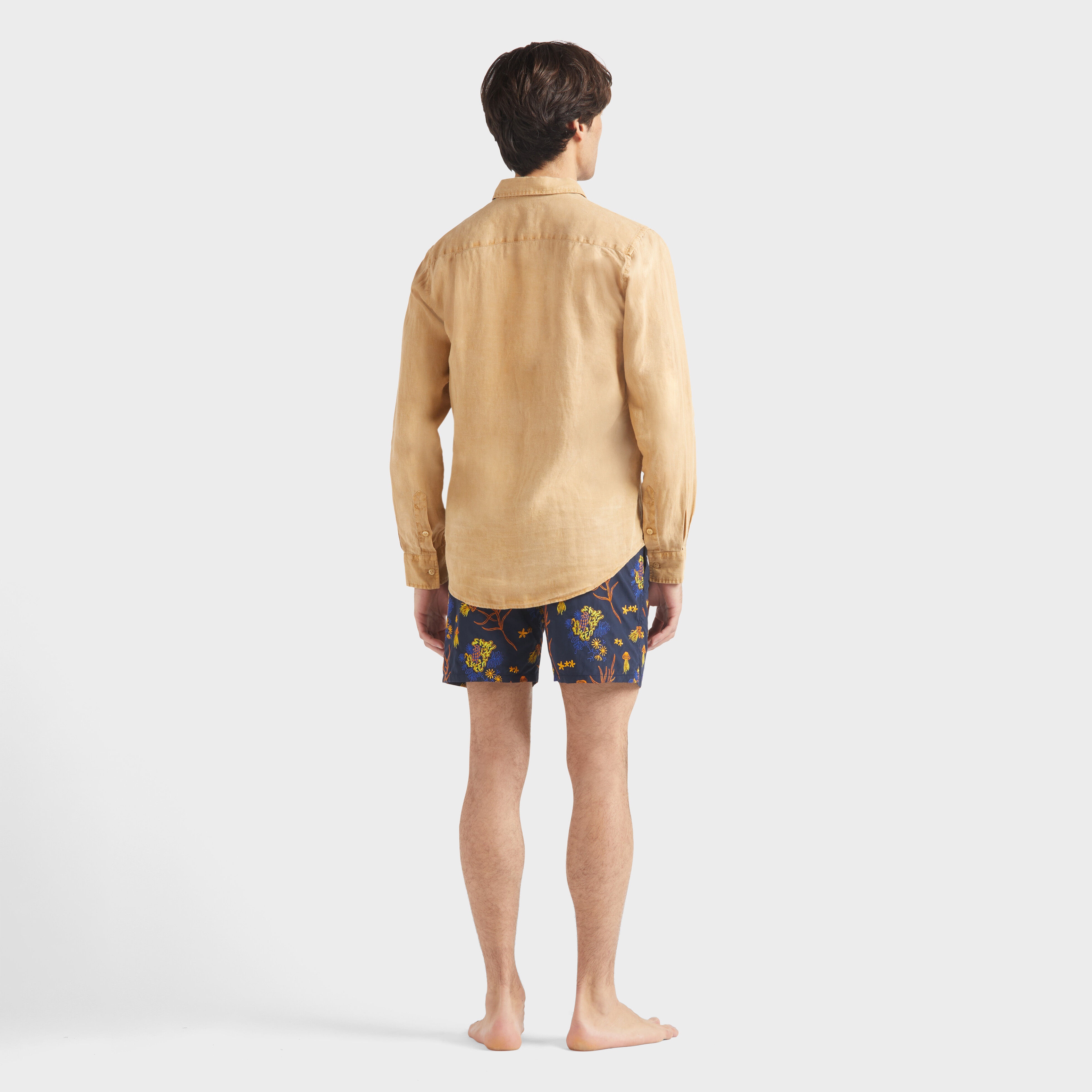 Men Linen Shirt Natural dye - 4