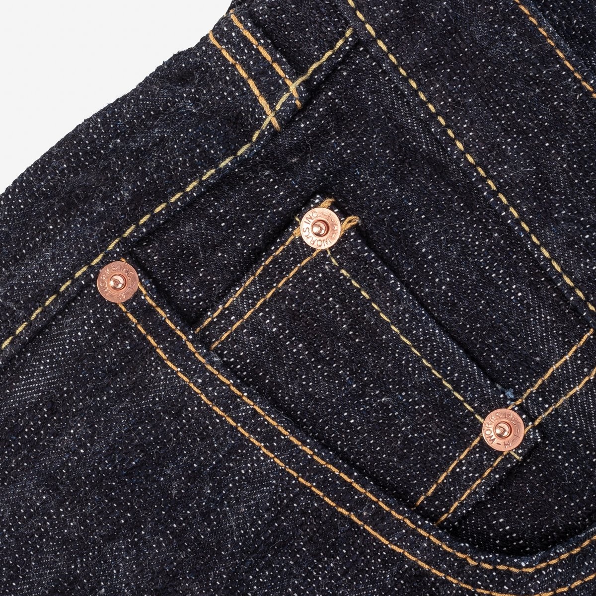 IH-666S-SLB 16oz Slubby Selvedge Denim Slim Straight Cut Jeans - Indigo - 11