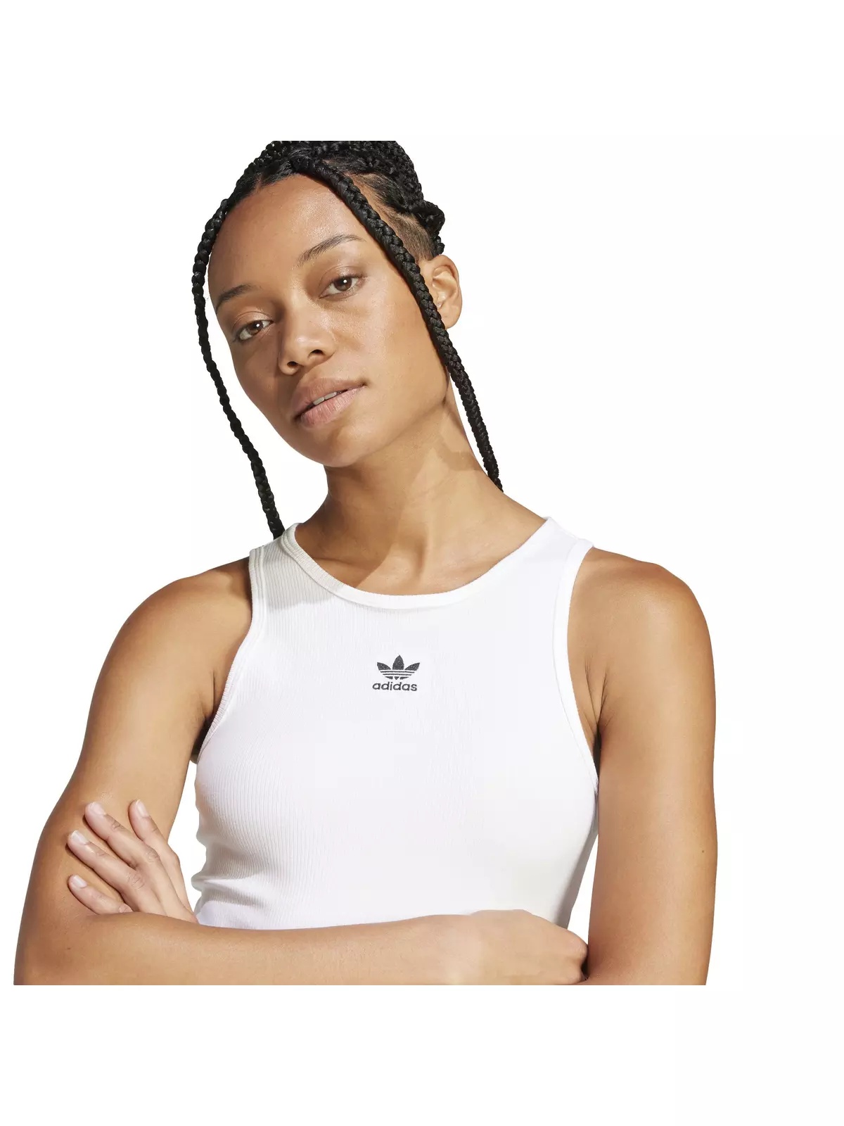 Originals Women's Essentials Ribbed Tank Top -White - 3