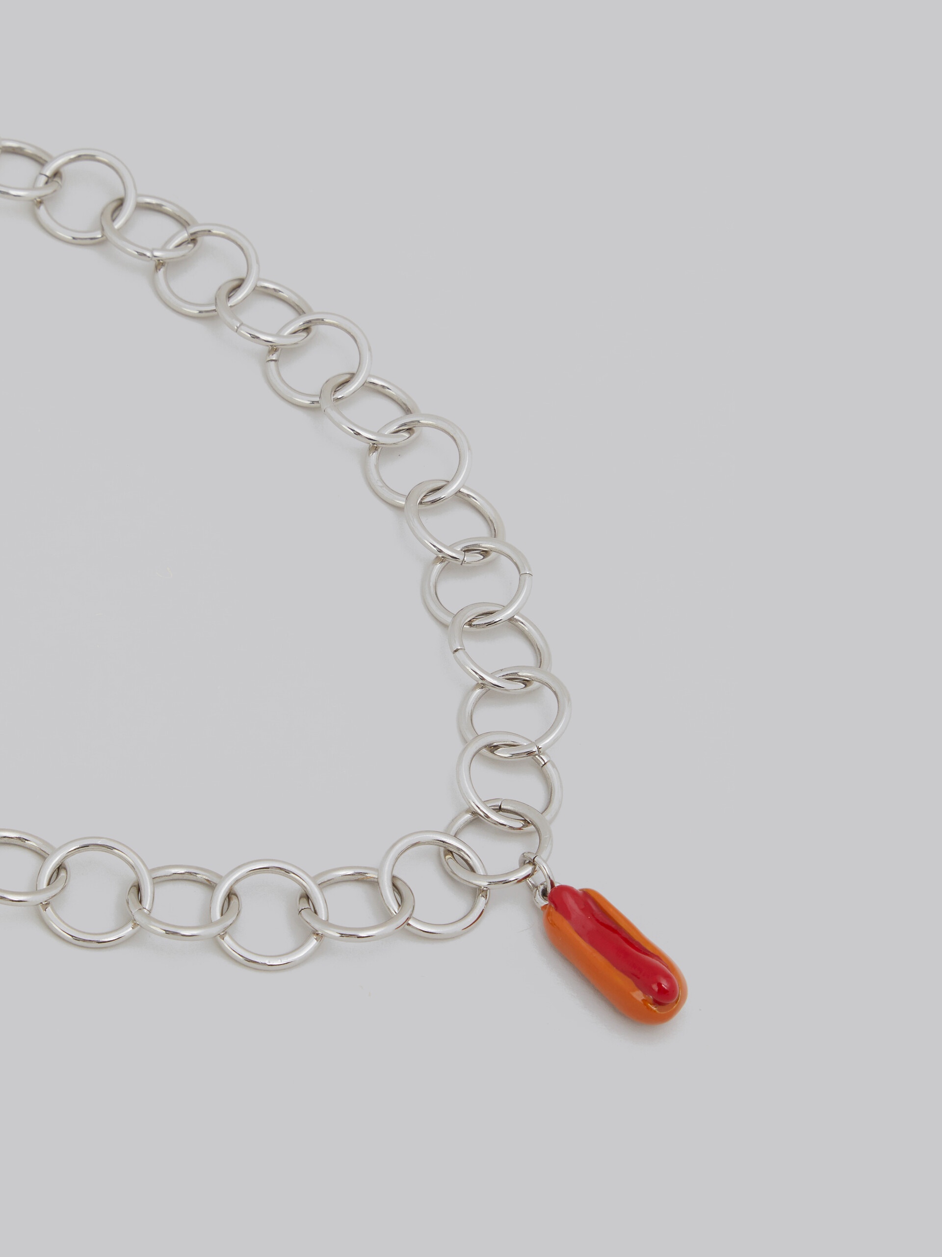 NECKLACE WITH HOT DOG CHARM - 3