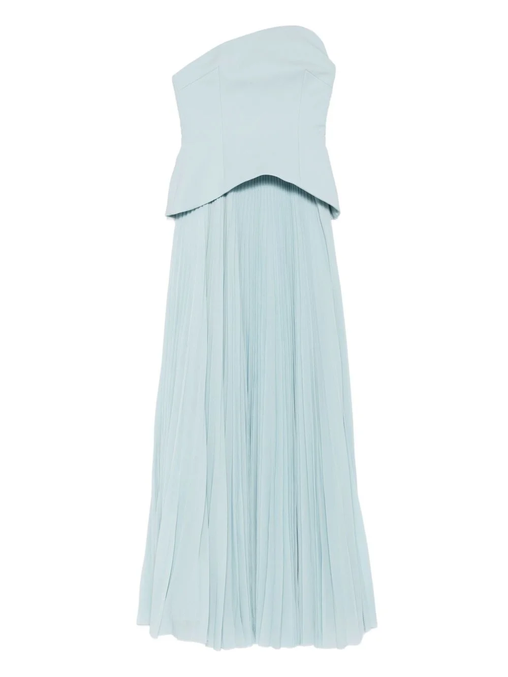 Britt strapless pleated dress - 1