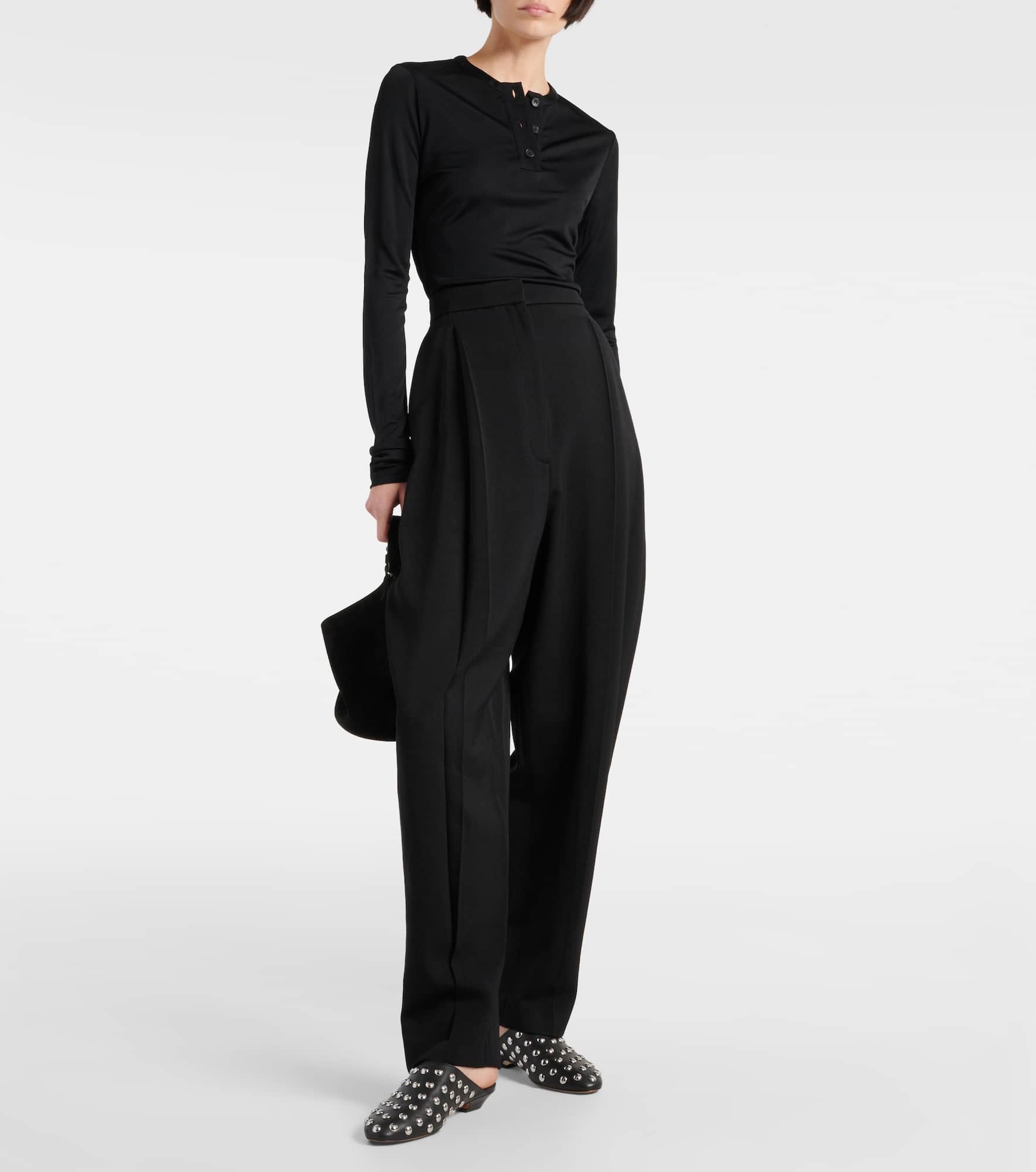 Ashford wool-blend straight pants - 2