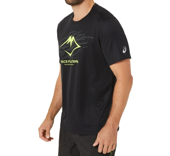 ASICS Fujitrail Running T-Shirt 'Black Green' 2011C981-002 - 5