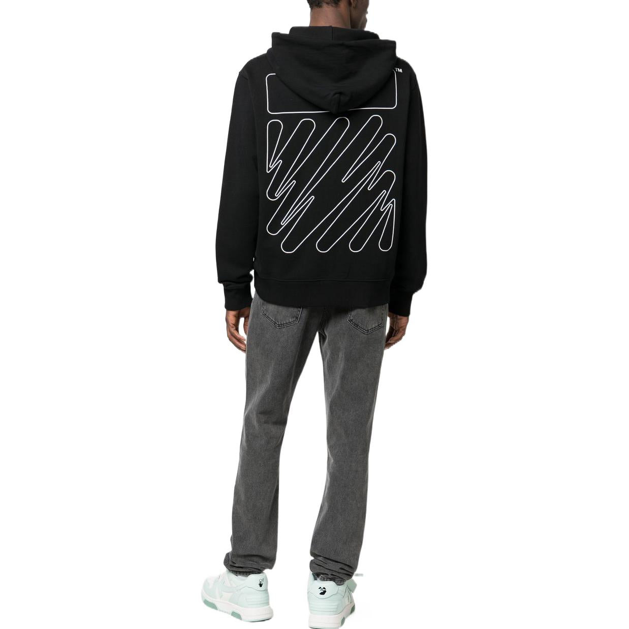 Off-White Wave Diag-Stripe Zip-Up Hoodie OMBE013C99FLE0071001 - 3