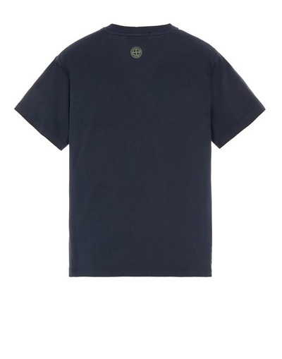 Stone Island 2NS92 30/1 COTTON JERSEY 'TRICROMIA ONE' PRINT_GARMENT DYED BLUE outlook