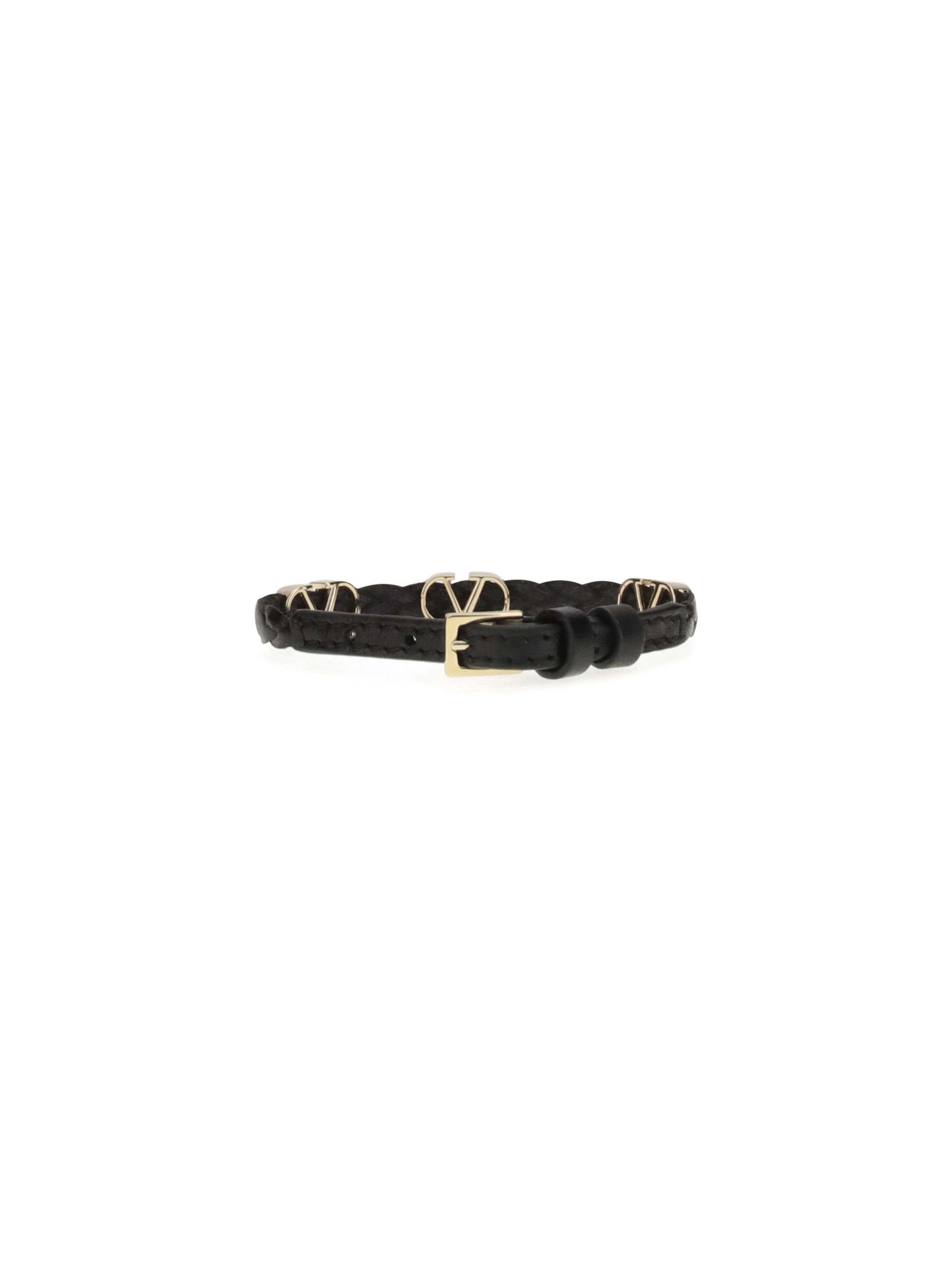 Valentino Garavani Women Leather Vlogo Bracelet - 2