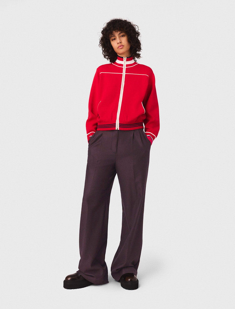 maje Wide-leg suit trousers outlook