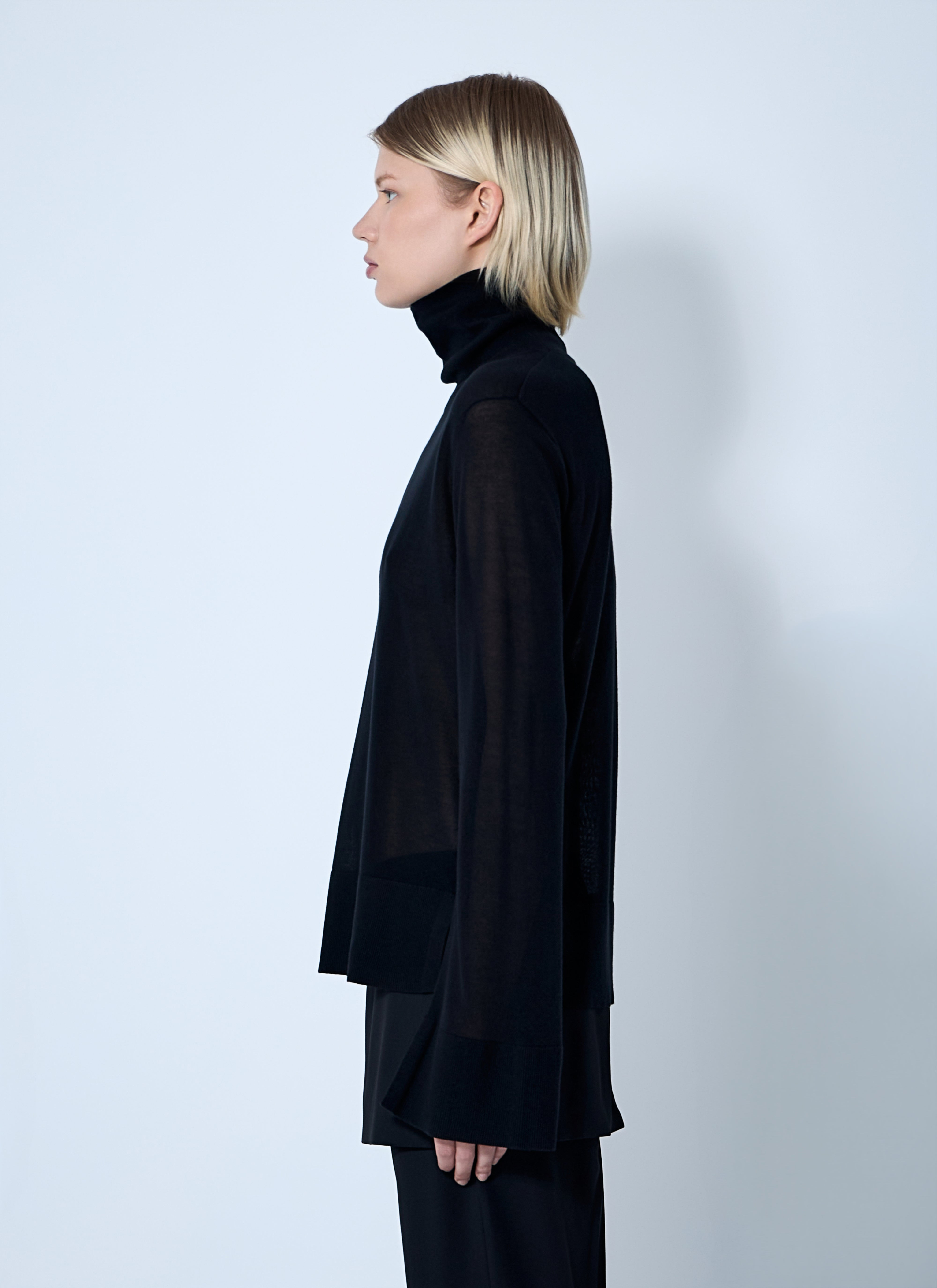 Toteme Women Slit Sleeve Turtleneck - 3