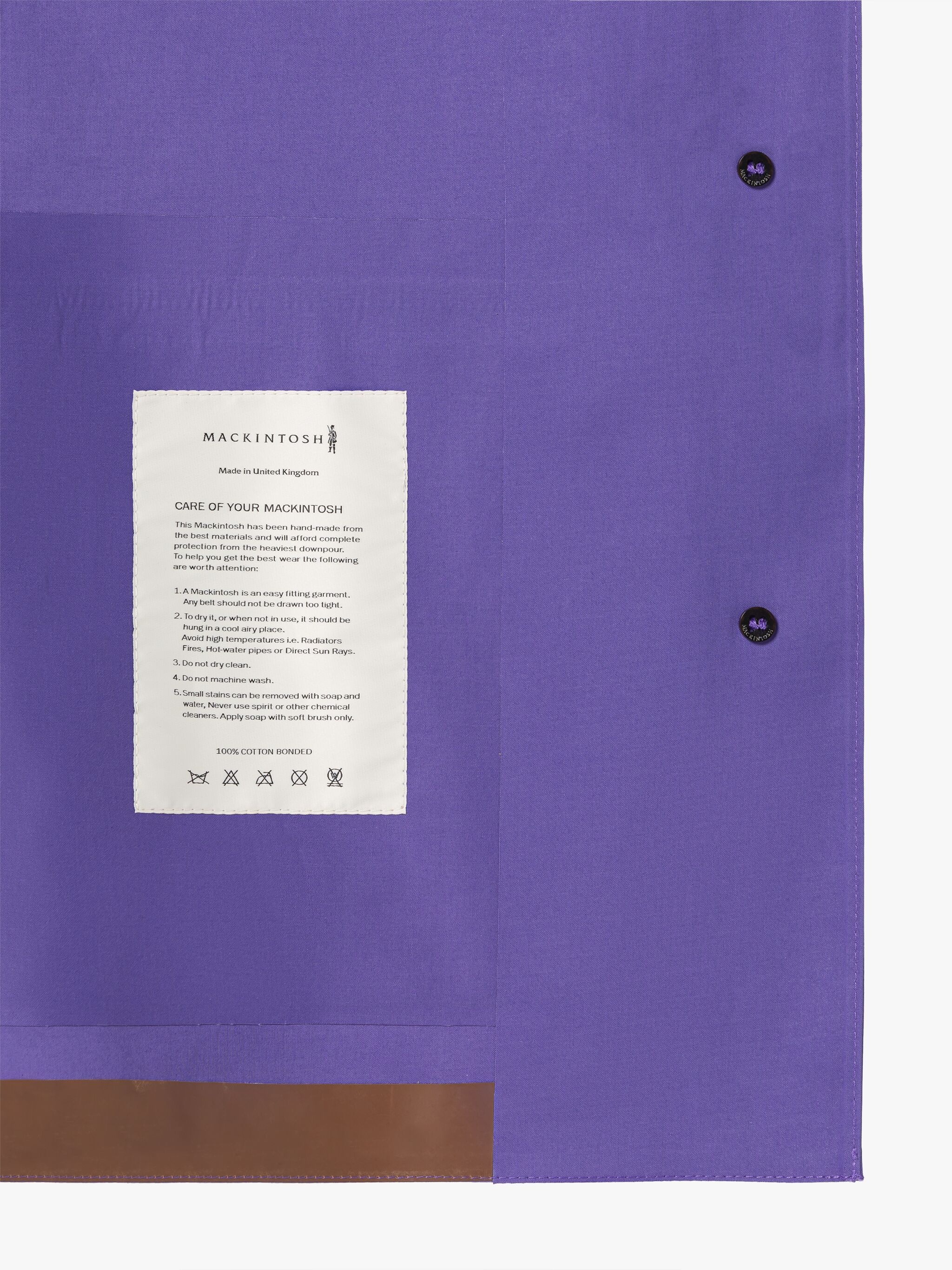 ZINNIA PURPLE BONDED COTTON JACKET - 6