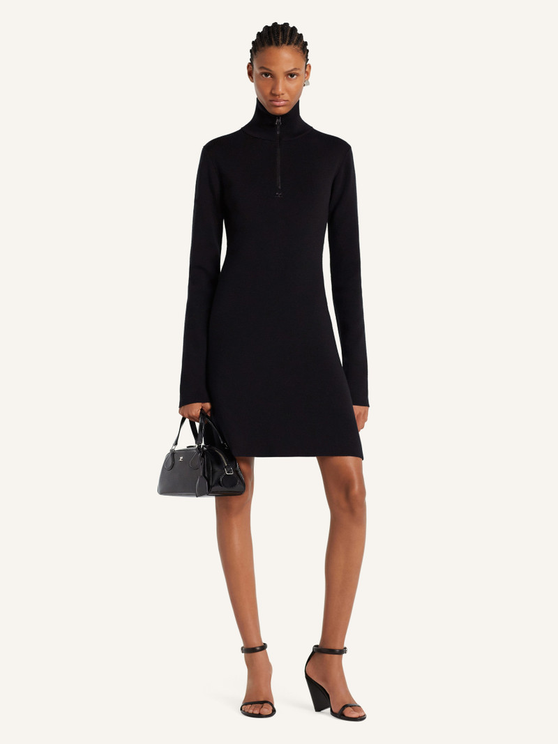courrèges ZIPPED MOCKNECK DRESS outlook
