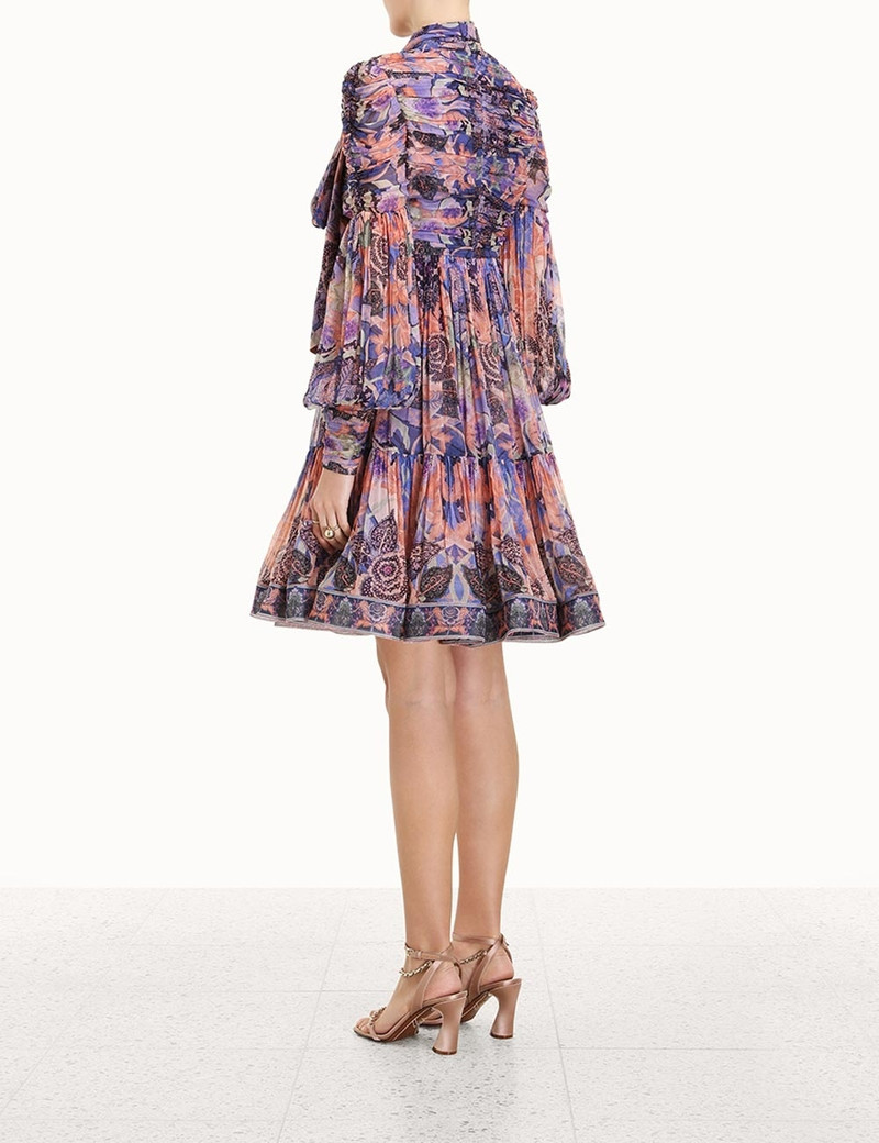 CELESTIAL RUCHED MINI DRESS 4