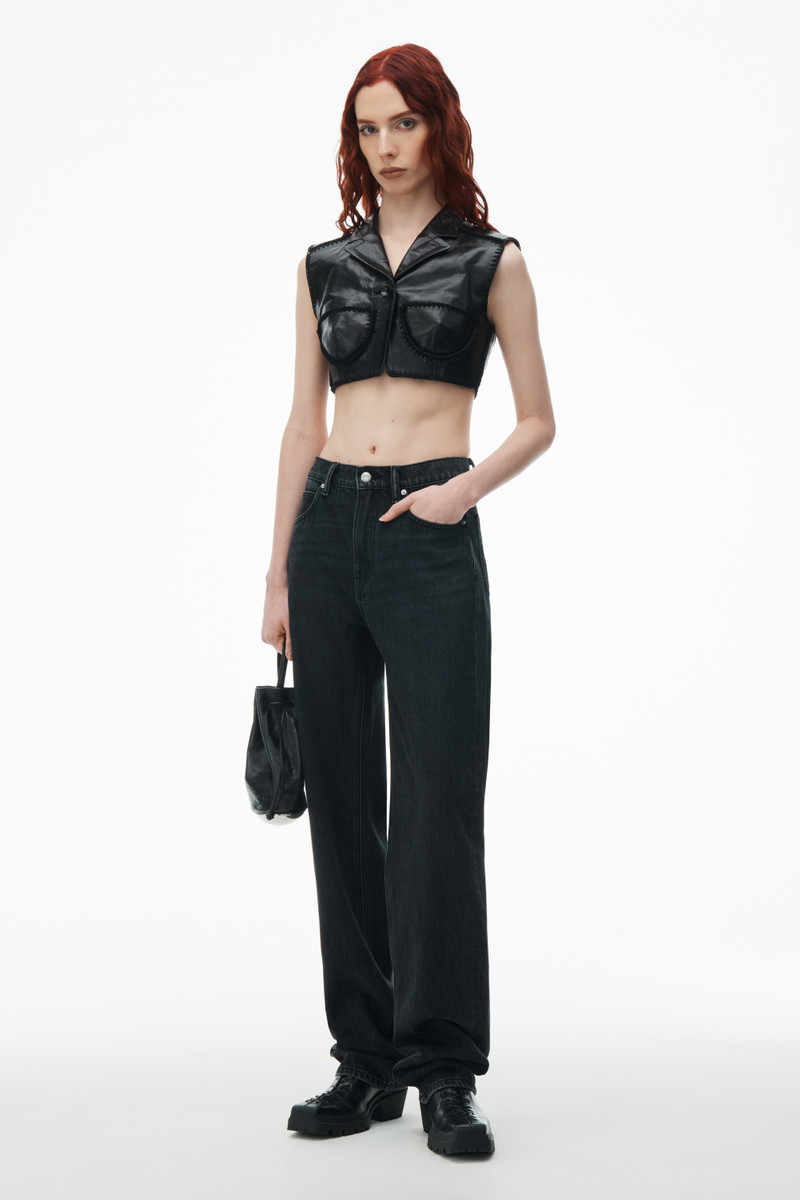 Alexander Wang EZ Mid Rise Jean With Logo Pocket outlook
