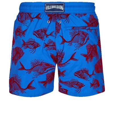 Vilebrequin Men Swim Trunks Ultra-light and packable 2018 Prehistoric Fish Flocked outlook