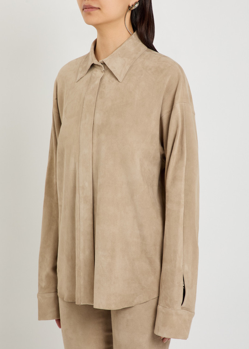 STOULS Stouls Simone Oversized Suede Shirt outlook