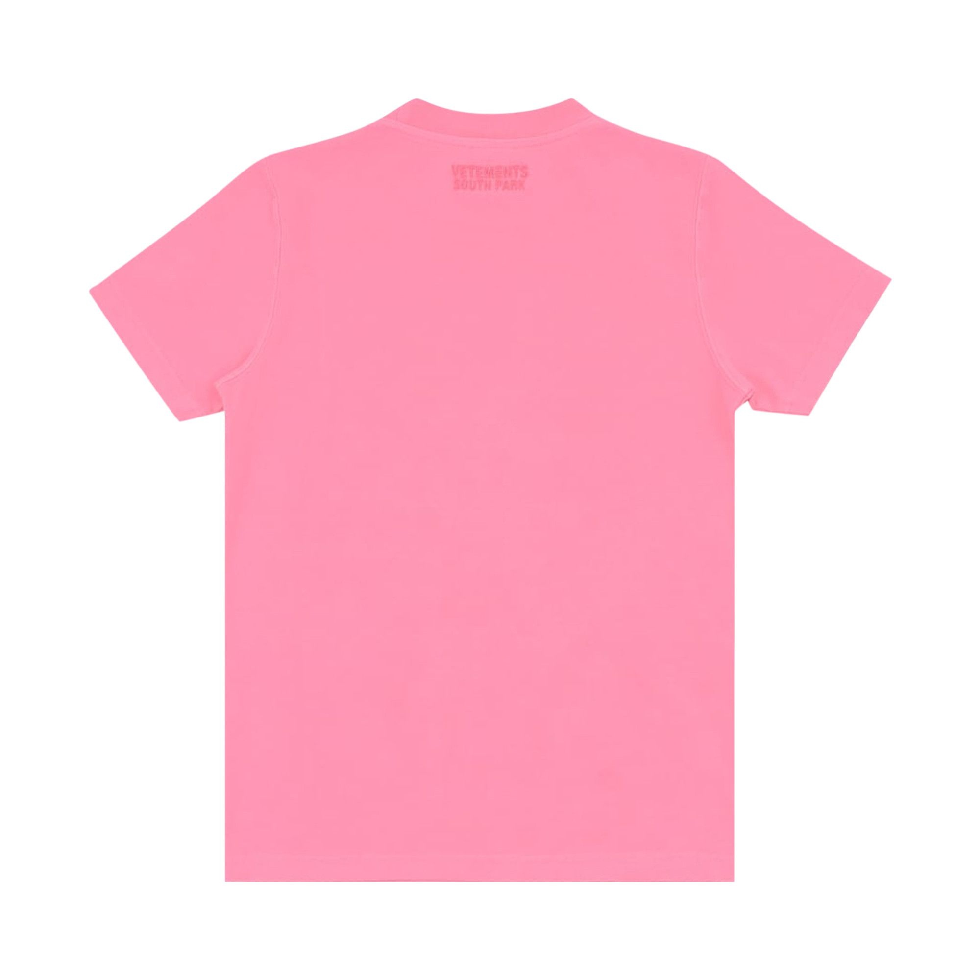 Vetements Princess Kenny Fitted T-Shirt 'Hot Pink' - 2