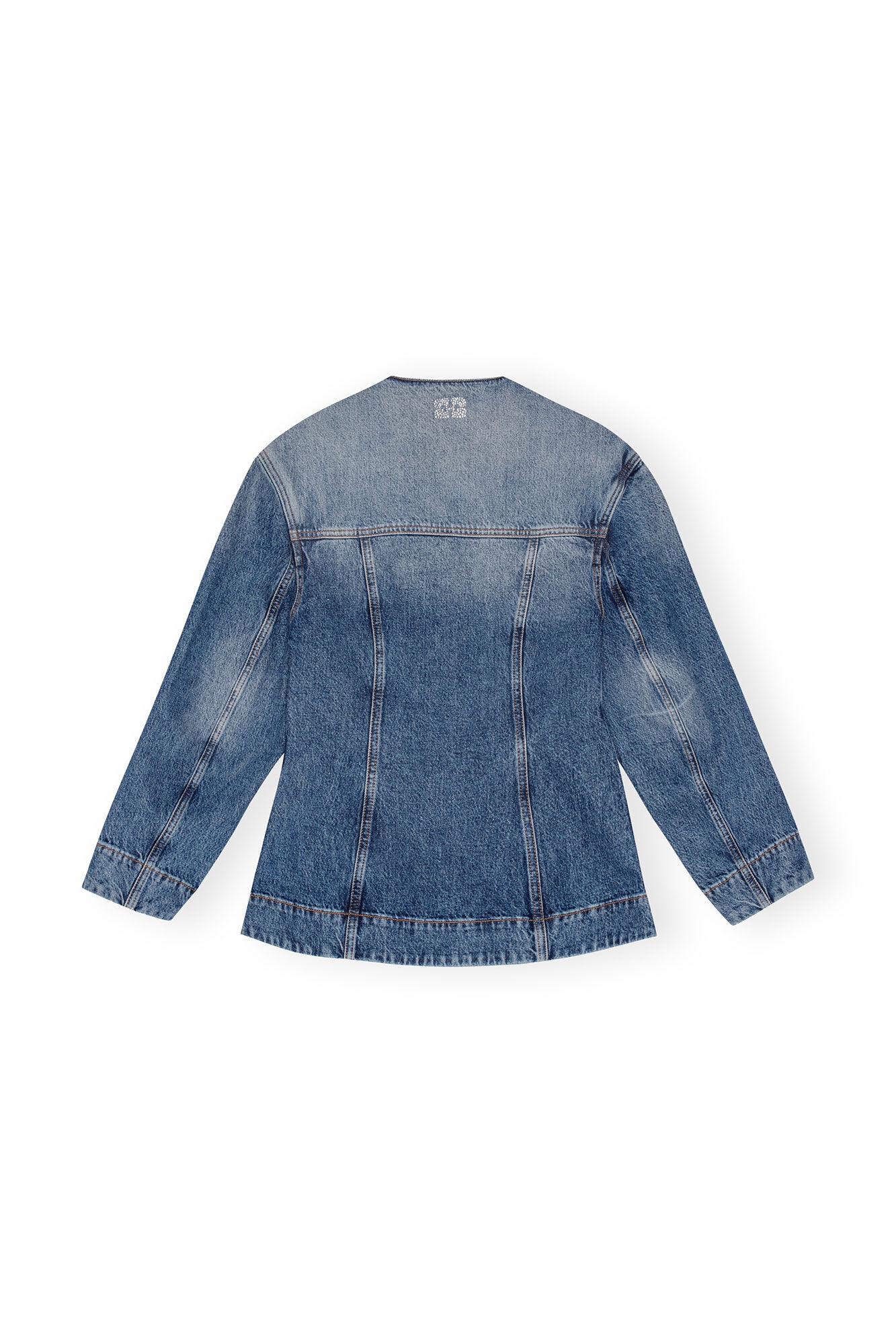 GANNI Lazer denim bomber jacket | luisaviaroma | REVERSIBLE