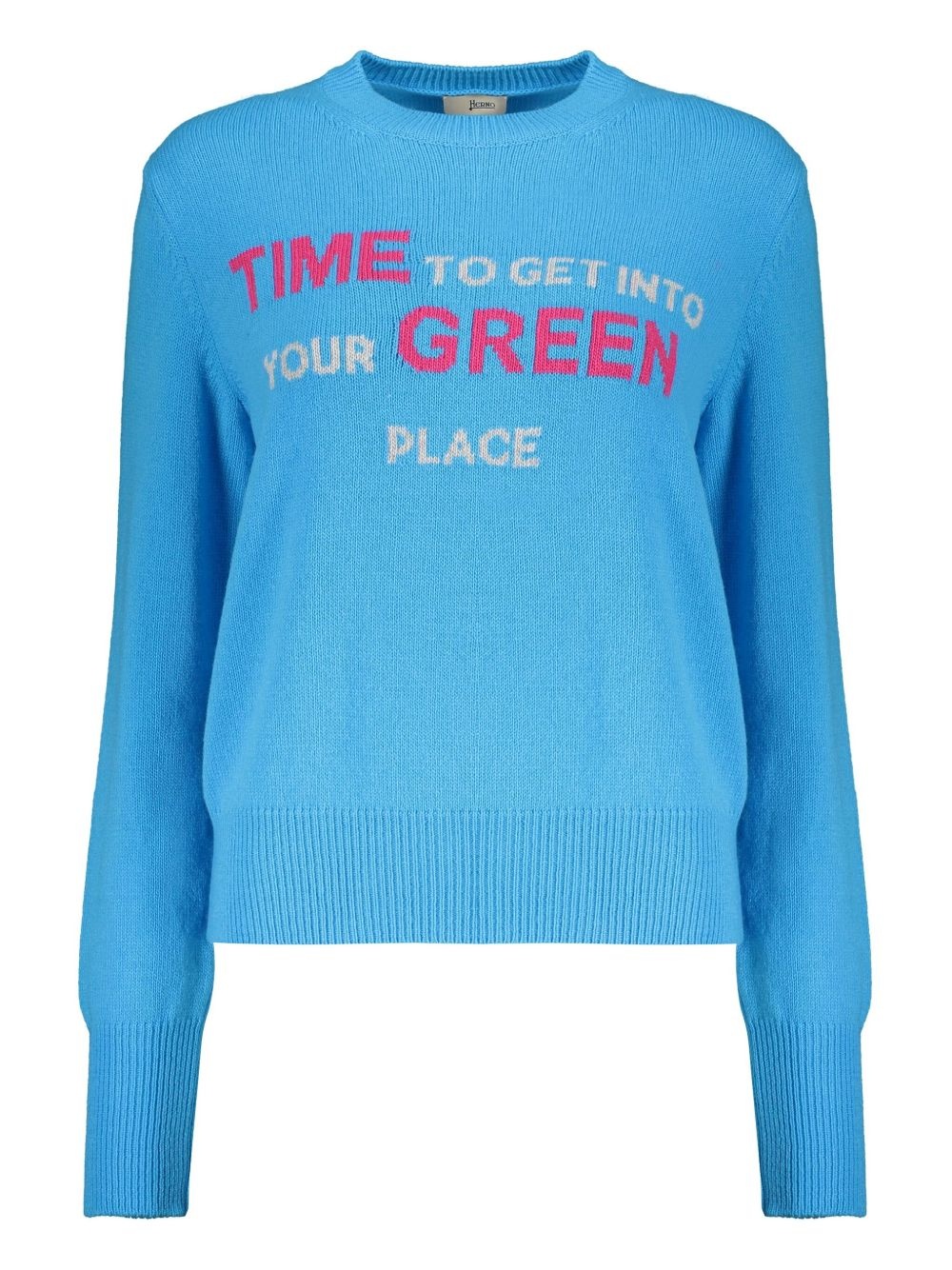crew-neck wool jumper - 1