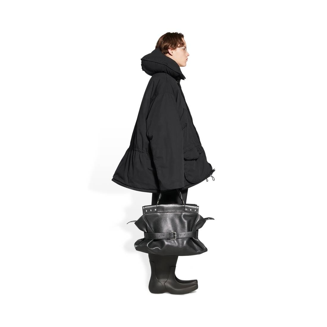 BALENCIAGA Waist Large Bag in Black | REVERSIBLE