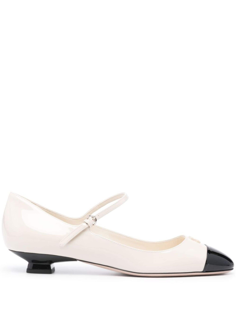 40mm patent-leather ballerina shoes 1