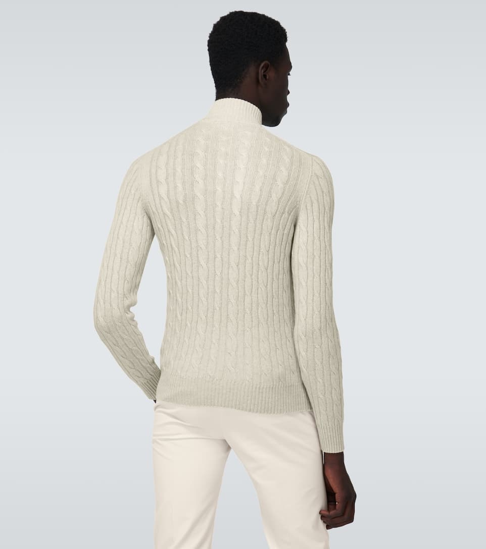 Mezzocollo Treccia cashmere sweater - 4