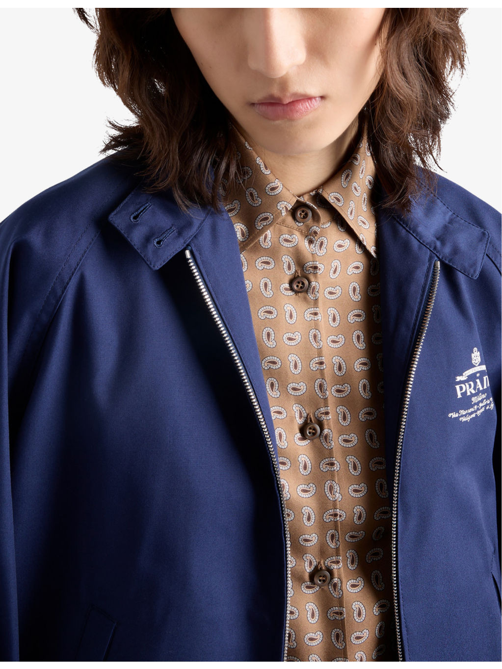 Logo-print poplin blouson jacket - 6