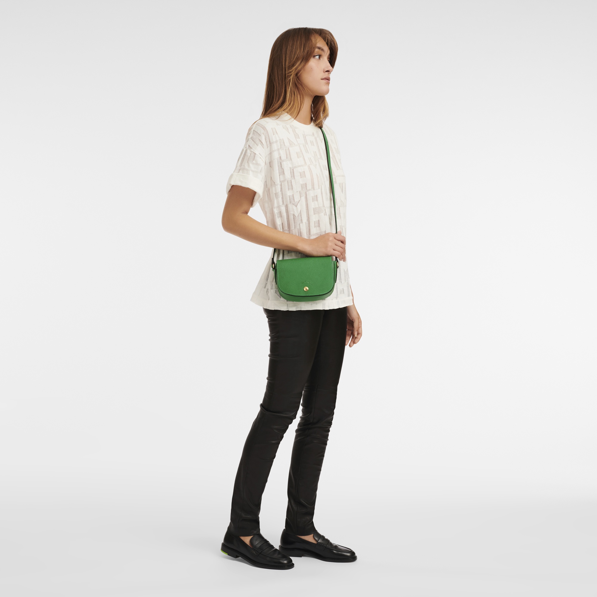 Épure XS Crossbody bag Green - Leather - 2