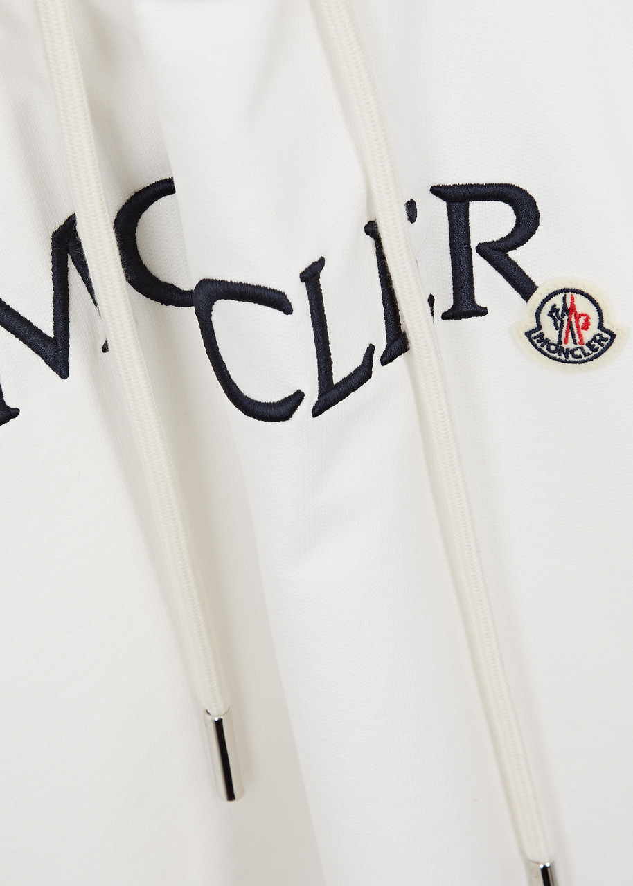 Logo-embroidered hooded cotton sweatshirt - 5