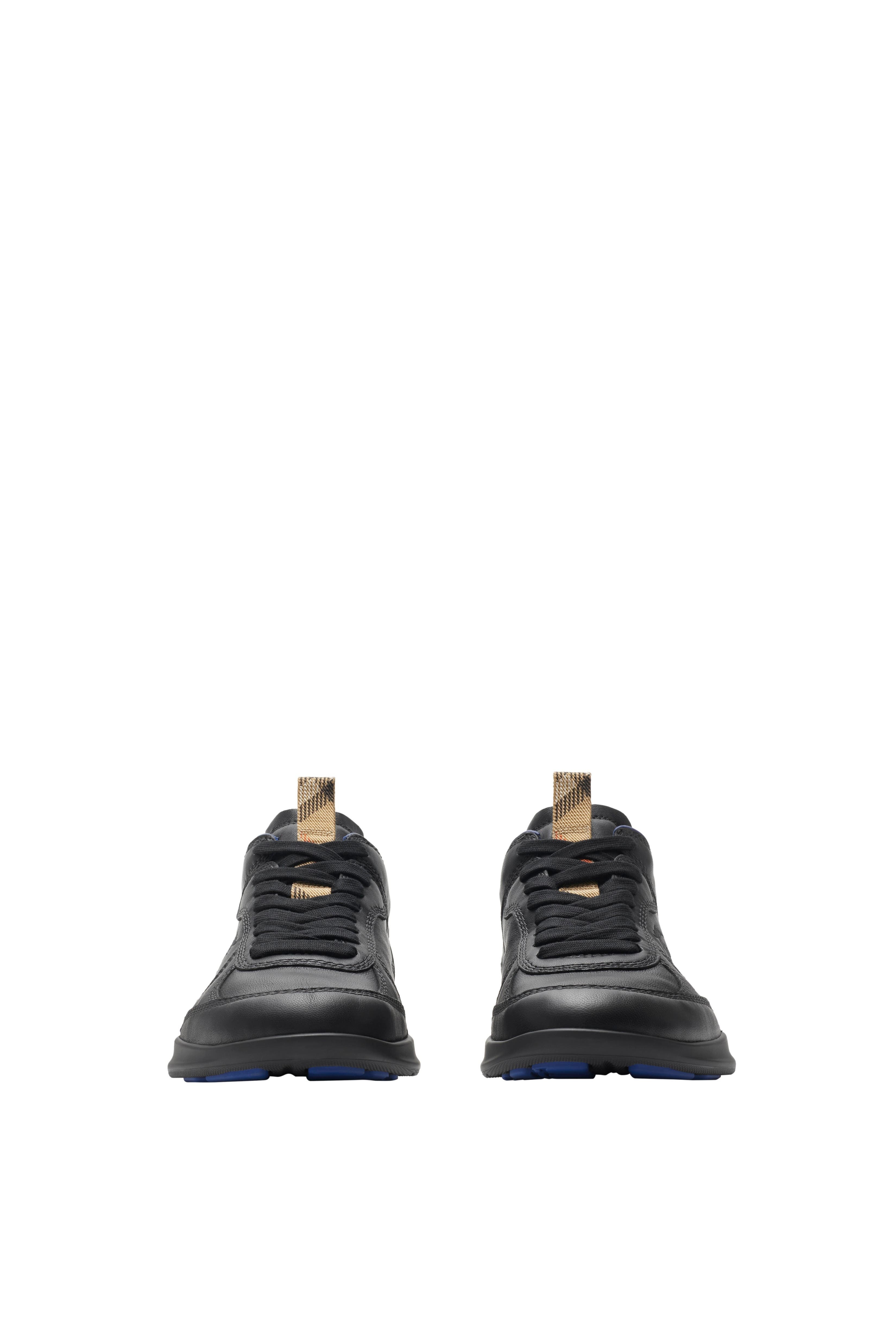burberry Leather Matrix Sneakers in Black at Nordstrom - 3