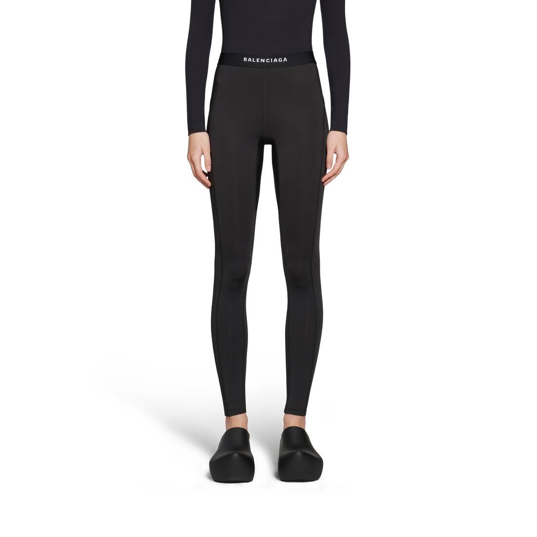 Women's Athletic Leggings in Black - 5