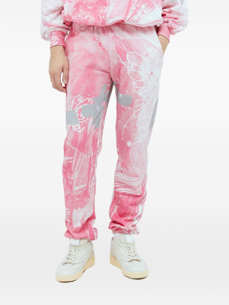 Garbage graphic-motif track pants 1