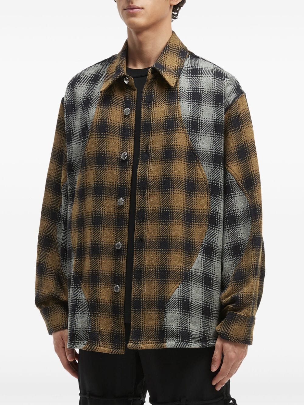 tartan-pattern shirt - 3