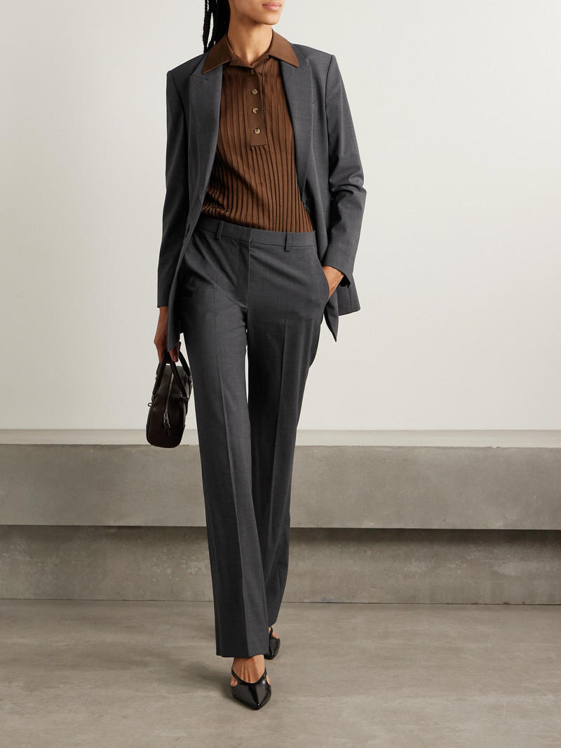 Theory Wool-blend Straight-leg Pants outlook
