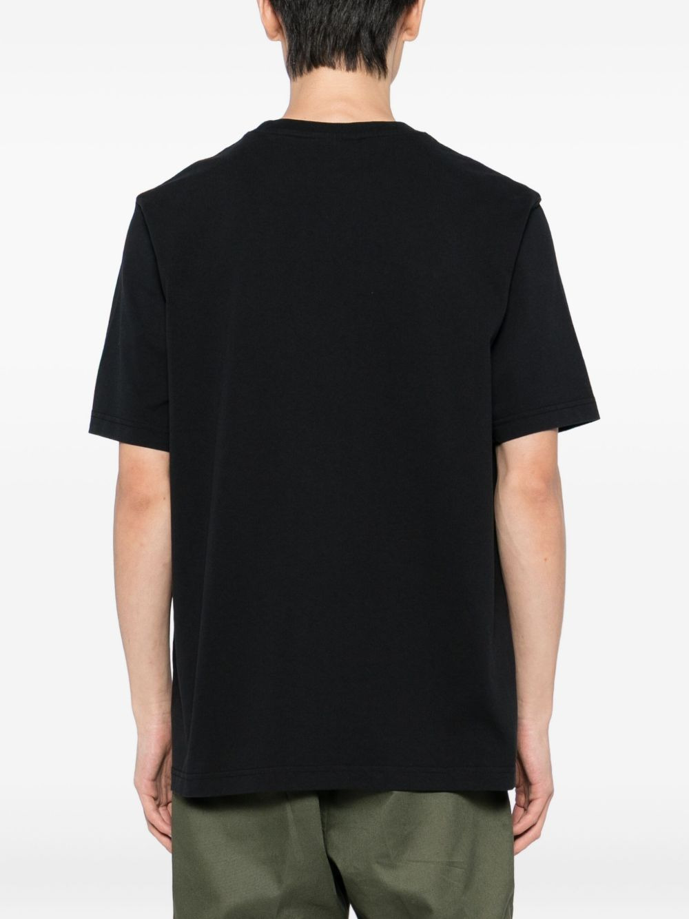 bold fox head patch T-shirt - 3