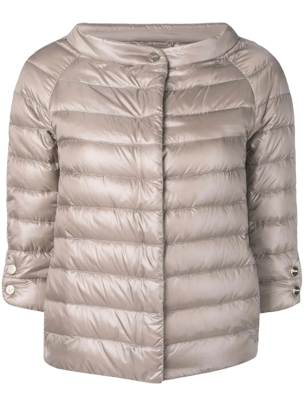 3/4 sleeve padded jacket - 1