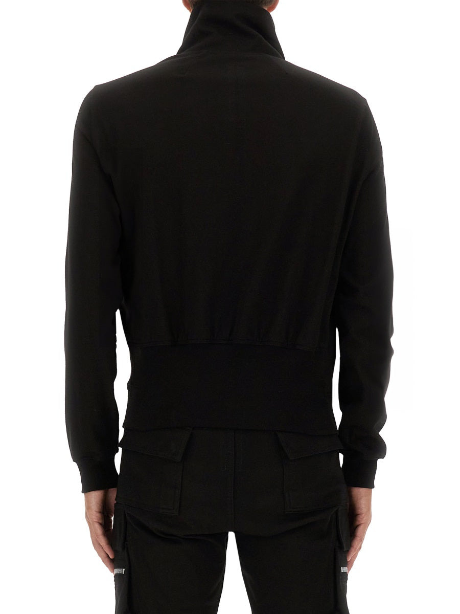 Rick Owens Men Asymmetrical Zipper Sweatshirt - 3