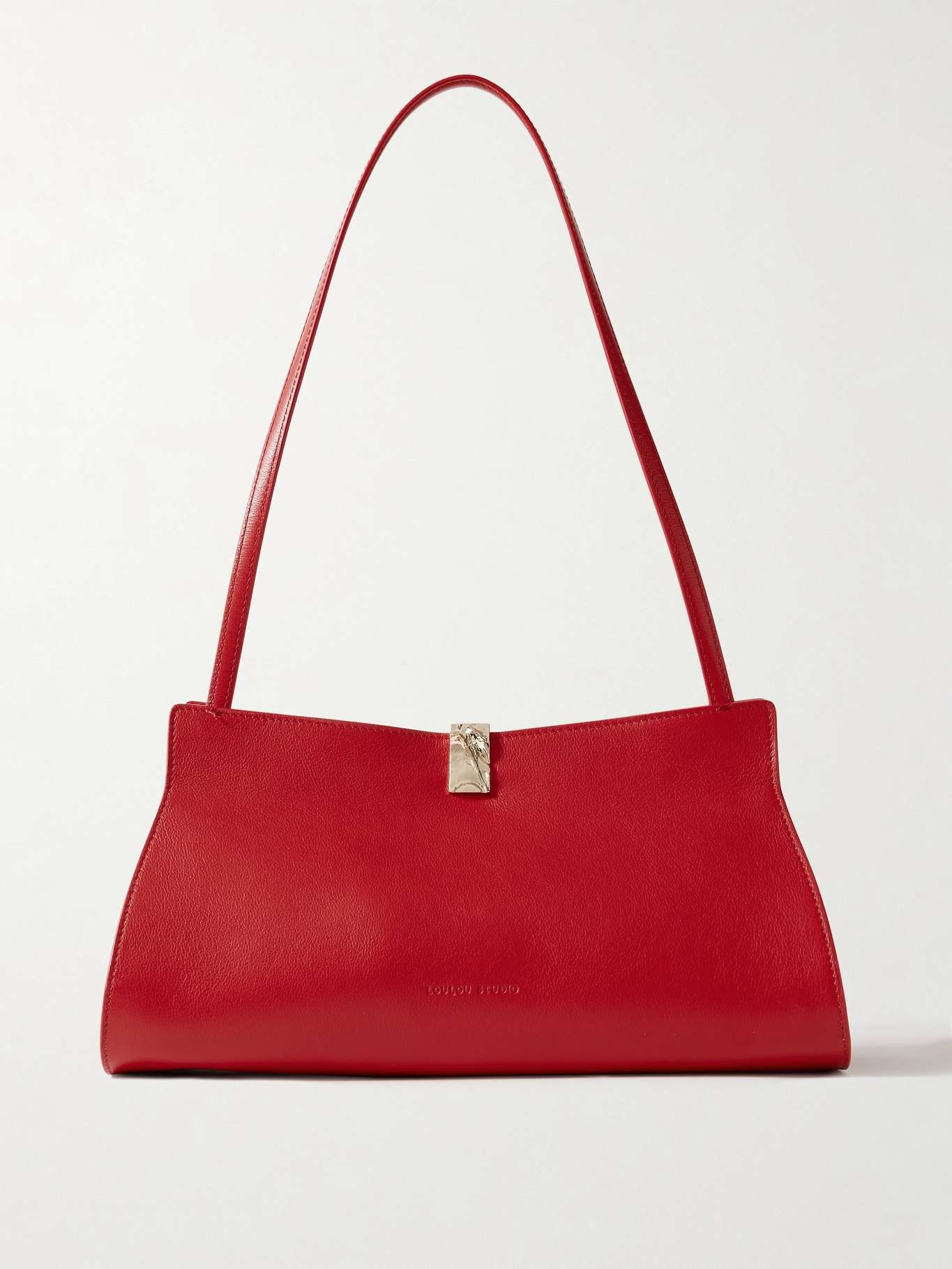 Johanna embellished leather shoulder bag Red - 1
