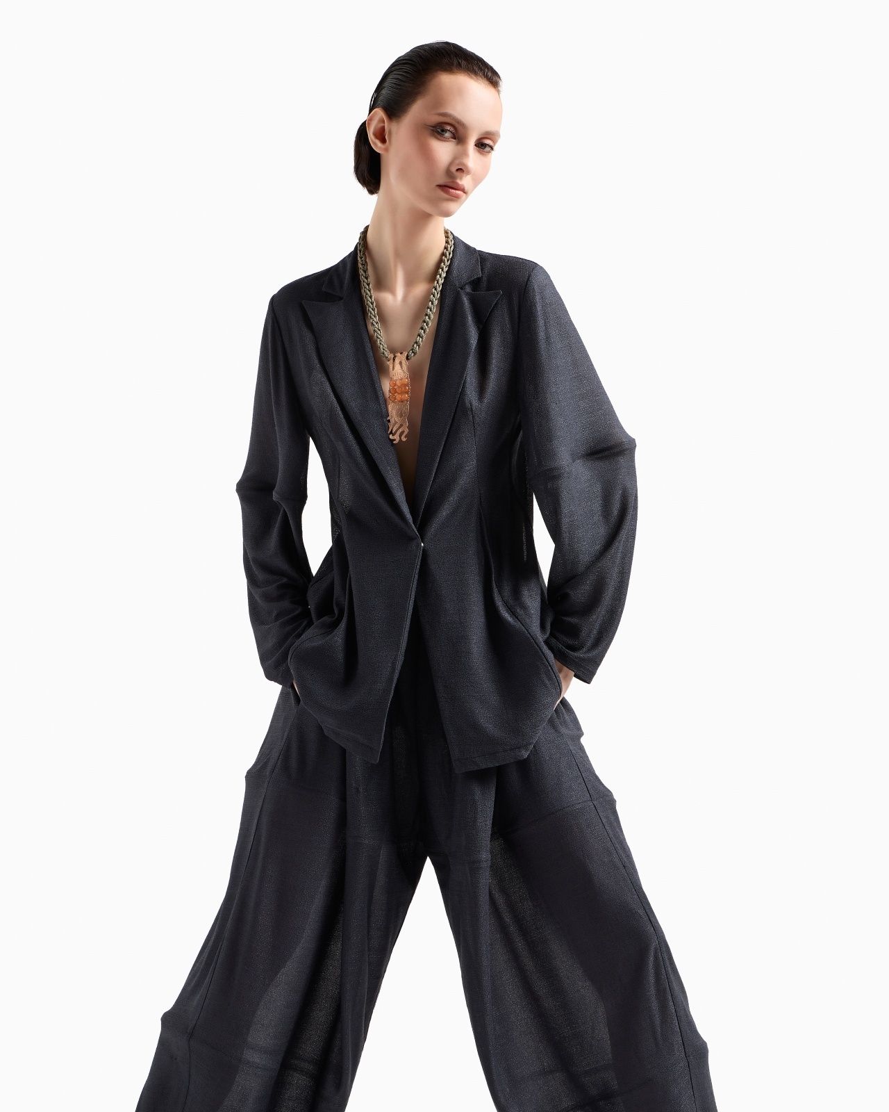 LIGHTWEIGHT VISCOSE JERSEY TROUSERS - 6
