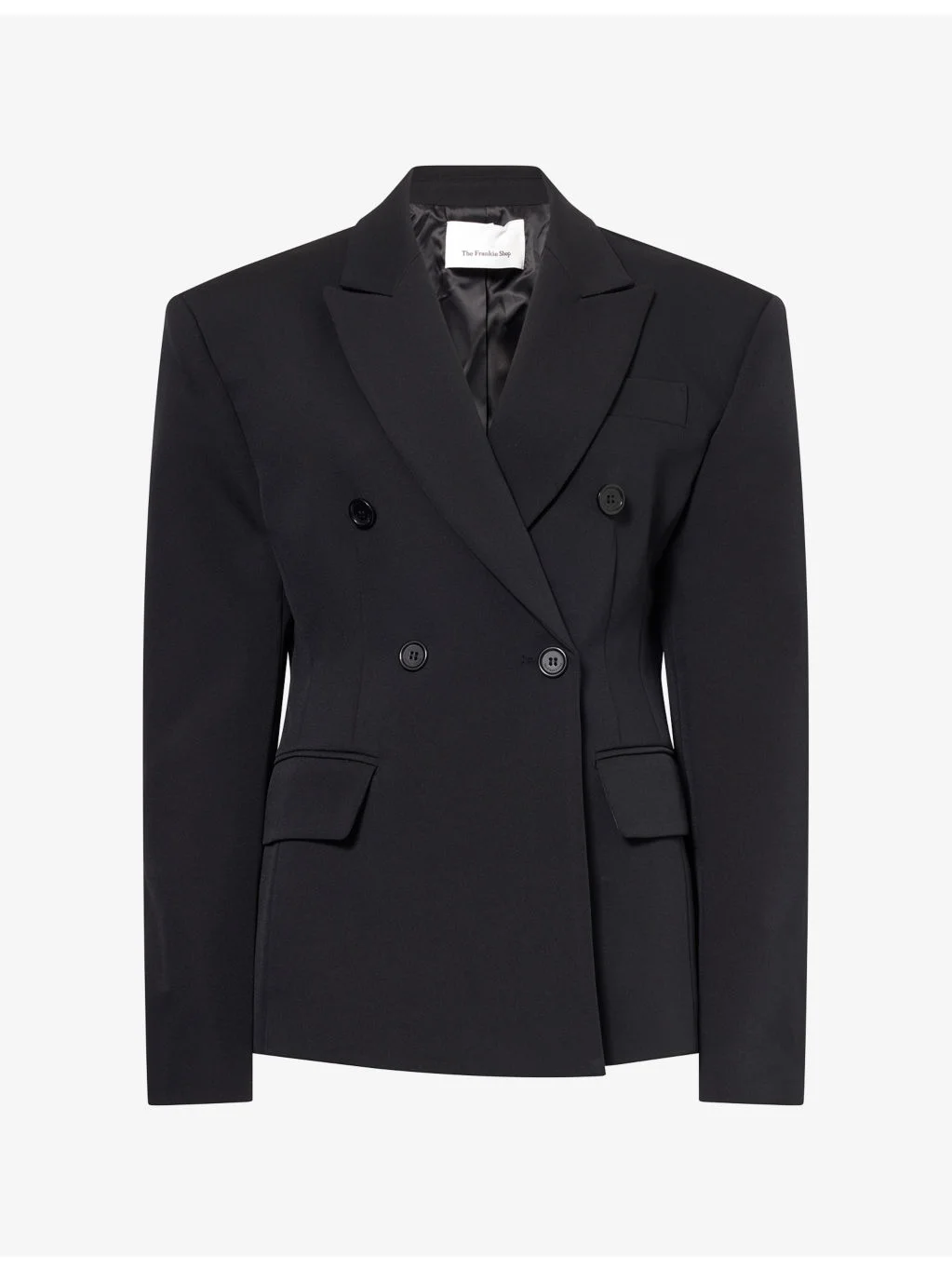 Doyer Double-Breasted Cinched Woven Blazer - 1